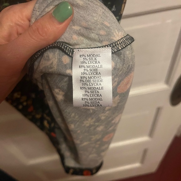 Samantha Pleet Illuminated Print 🦄 Floral Black Dress NWOT - Picture 5 of 5